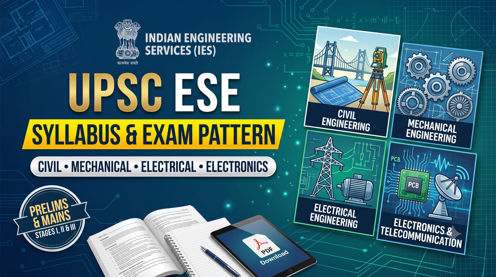 UPSC ESE Syllabus 2027: Ultimate Subject-Wise Guide & Crucial PDF